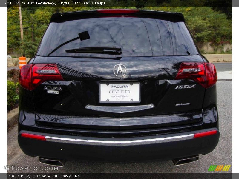Crystal Black Pearl / Taupe 2011 Acura MDX Technology