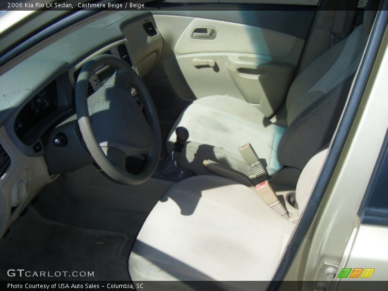 Cashmere Beige / Beige 2006 Kia Rio LX Sedan