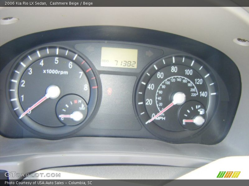 Cashmere Beige / Beige 2006 Kia Rio LX Sedan