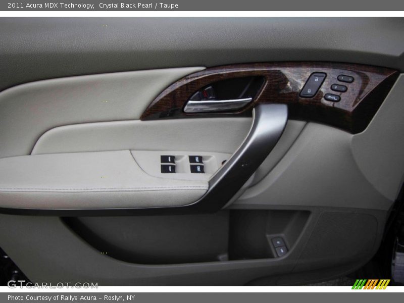 Crystal Black Pearl / Taupe 2011 Acura MDX Technology