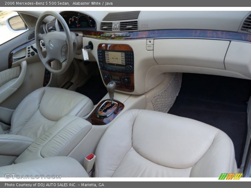 Alabaster White / Java 2006 Mercedes-Benz S 500 Sedan