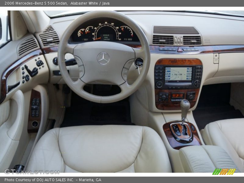 Alabaster White / Java 2006 Mercedes-Benz S 500 Sedan