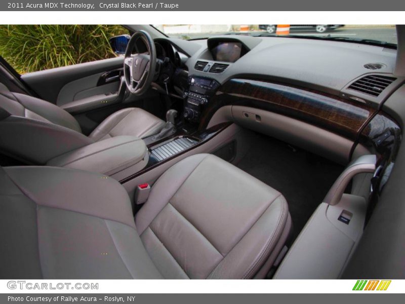 Crystal Black Pearl / Taupe 2011 Acura MDX Technology