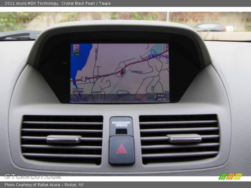 Crystal Black Pearl / Taupe 2011 Acura MDX Technology
