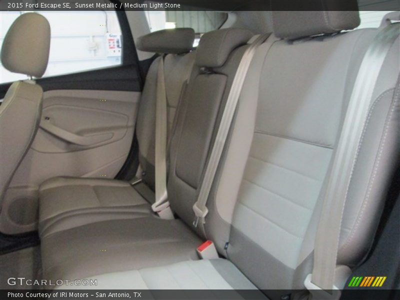 Sunset Metallic / Medium Light Stone 2015 Ford Escape SE