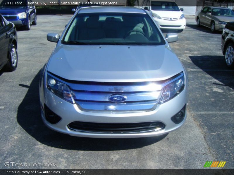 Ingot Silver Metallic / Medium Light Stone 2011 Ford Fusion SE V6
