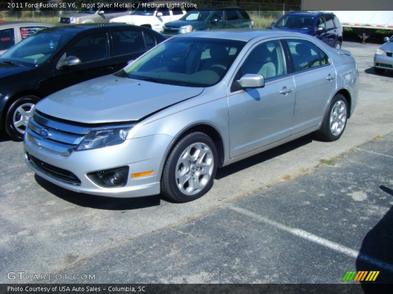 Ingot Silver Metallic / Medium Light Stone 2011 Ford Fusion SE V6