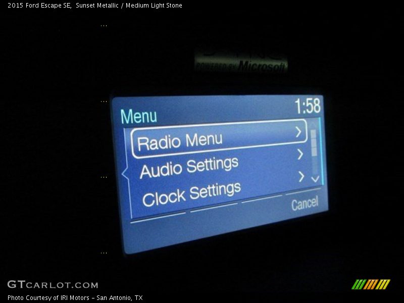 Sunset Metallic / Medium Light Stone 2015 Ford Escape SE