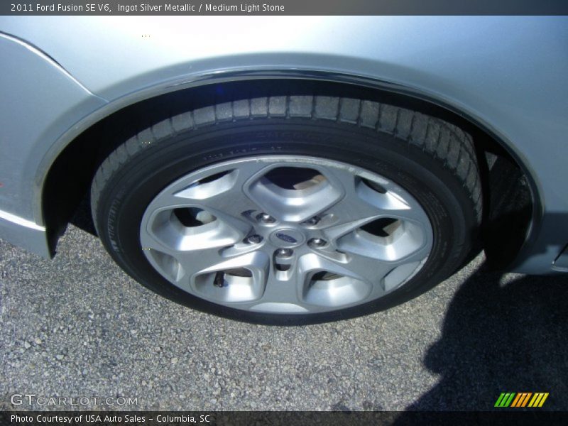 Ingot Silver Metallic / Medium Light Stone 2011 Ford Fusion SE V6
