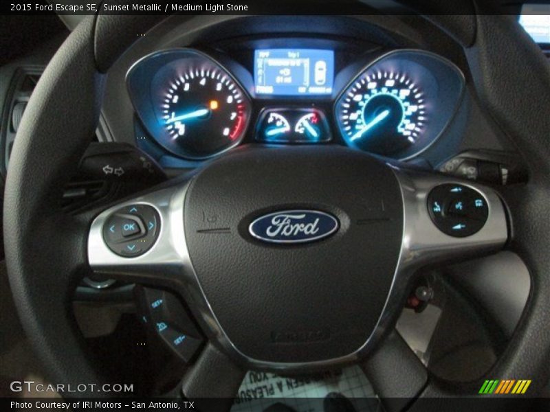 Sunset Metallic / Medium Light Stone 2015 Ford Escape SE