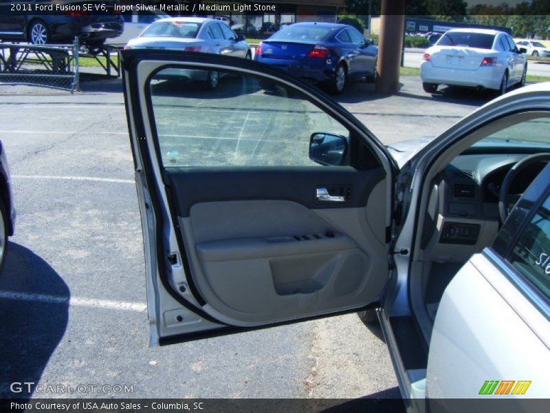 Ingot Silver Metallic / Medium Light Stone 2011 Ford Fusion SE V6
