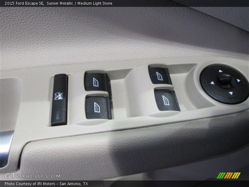 Sunset Metallic / Medium Light Stone 2015 Ford Escape SE