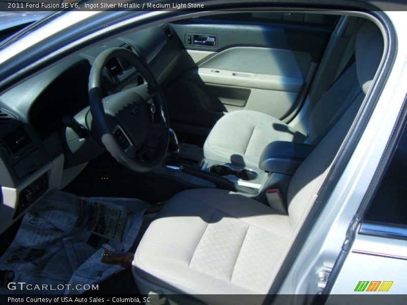 Ingot Silver Metallic / Medium Light Stone 2011 Ford Fusion SE V6