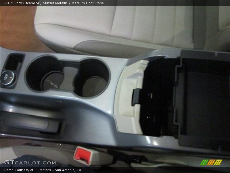 Sunset Metallic / Medium Light Stone 2015 Ford Escape SE