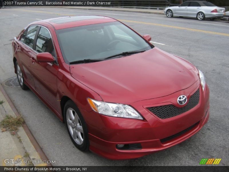 Barcelona Red Metallic / Dark Charcoal 2007 Toyota Camry SE