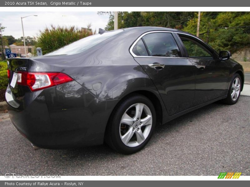Grigio Metallic / Taupe 2010 Acura TSX Sedan