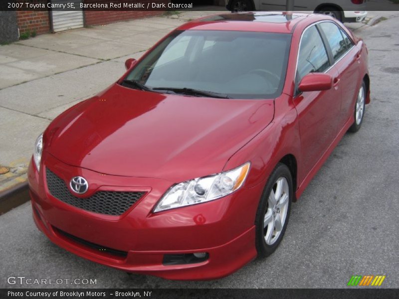 Barcelona Red Metallic / Dark Charcoal 2007 Toyota Camry SE