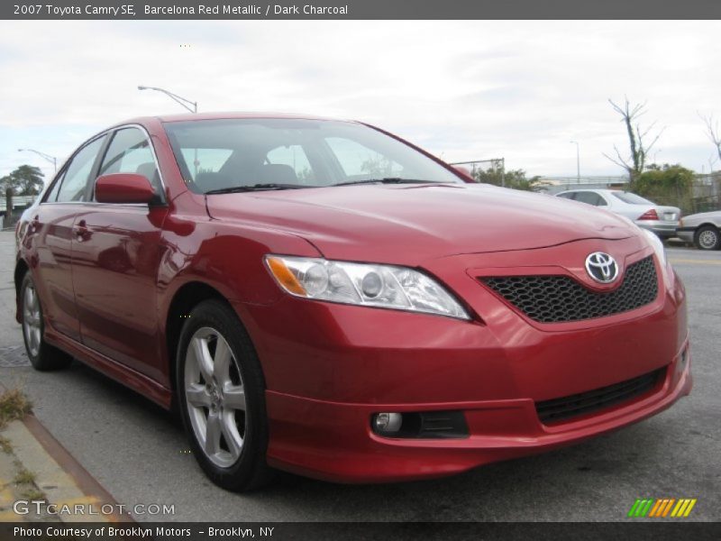 Barcelona Red Metallic / Dark Charcoal 2007 Toyota Camry SE