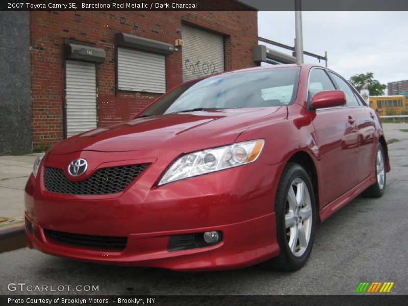 Barcelona Red Metallic / Dark Charcoal 2007 Toyota Camry SE