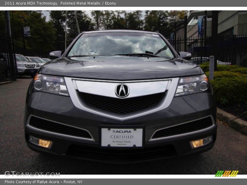 Polished Metal Metallic / Ebony 2011 Acura MDX Technology