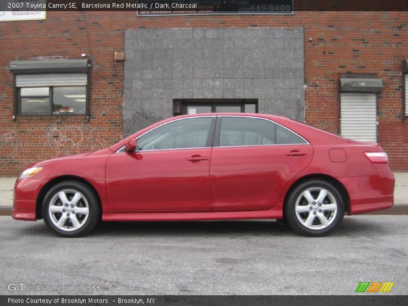 Barcelona Red Metallic / Dark Charcoal 2007 Toyota Camry SE