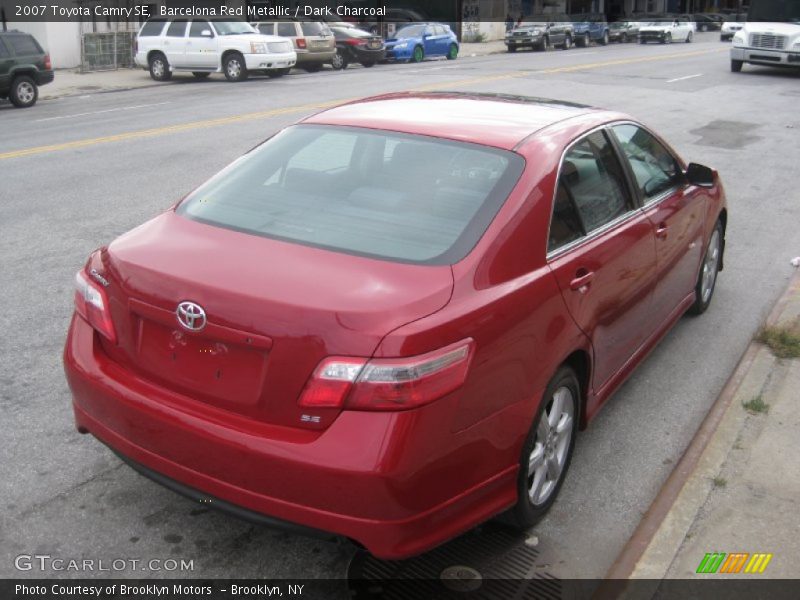Barcelona Red Metallic / Dark Charcoal 2007 Toyota Camry SE