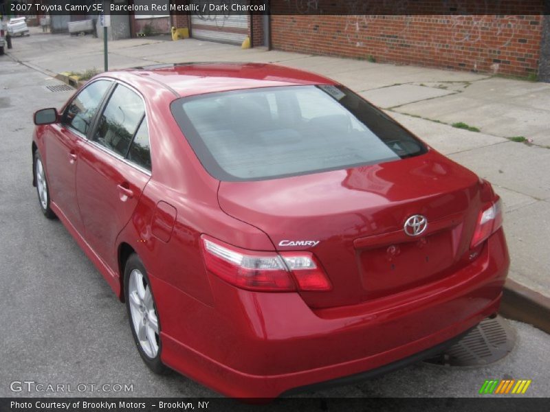 Barcelona Red Metallic / Dark Charcoal 2007 Toyota Camry SE