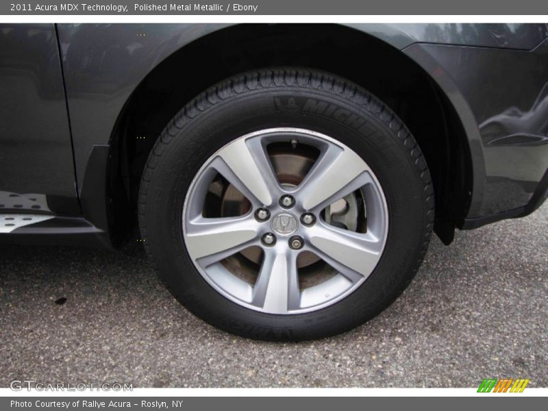 Polished Metal Metallic / Ebony 2011 Acura MDX Technology