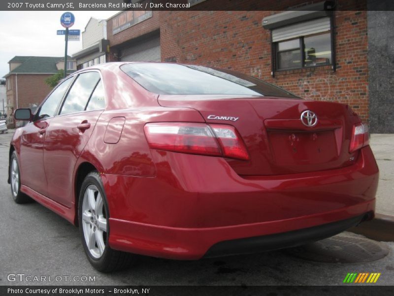 Barcelona Red Metallic / Dark Charcoal 2007 Toyota Camry SE