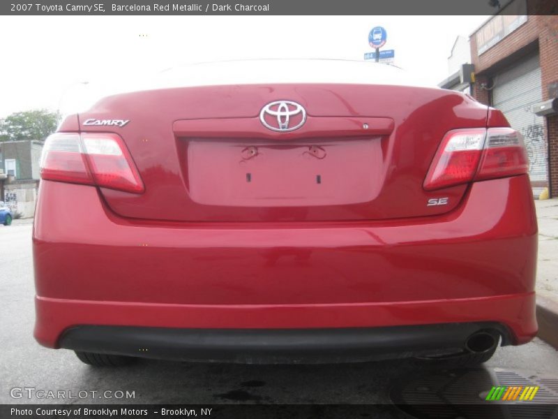 Barcelona Red Metallic / Dark Charcoal 2007 Toyota Camry SE