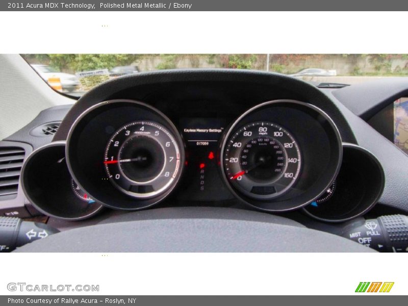 Polished Metal Metallic / Ebony 2011 Acura MDX Technology