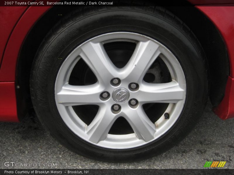 Barcelona Red Metallic / Dark Charcoal 2007 Toyota Camry SE