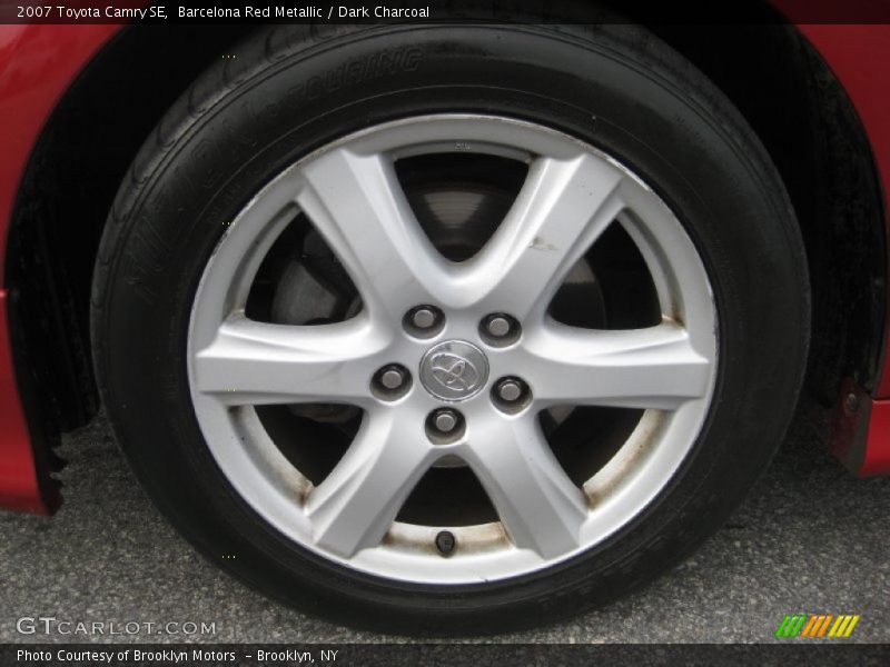 Barcelona Red Metallic / Dark Charcoal 2007 Toyota Camry SE
