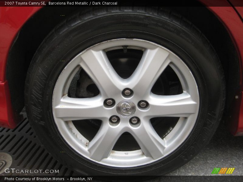 Barcelona Red Metallic / Dark Charcoal 2007 Toyota Camry SE