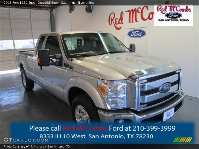 Ingot Silver / Steel 2015 Ford F250 Super Duty XLT Super Cab