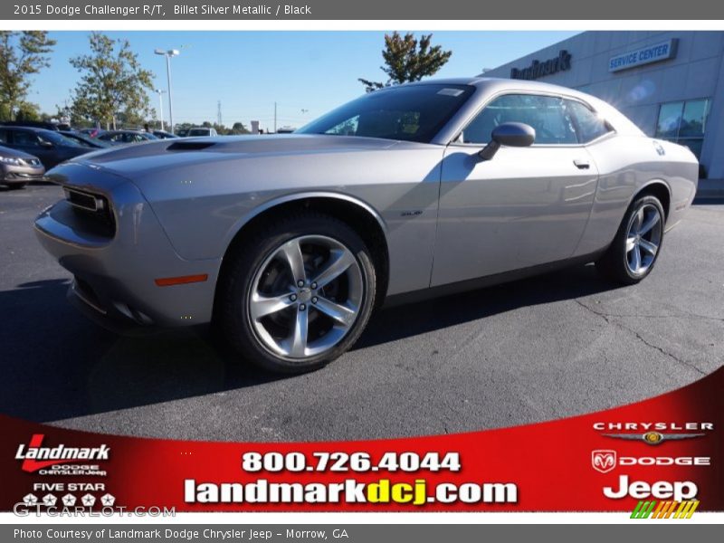 Billet Silver Metallic / Black 2015 Dodge Challenger R/T
