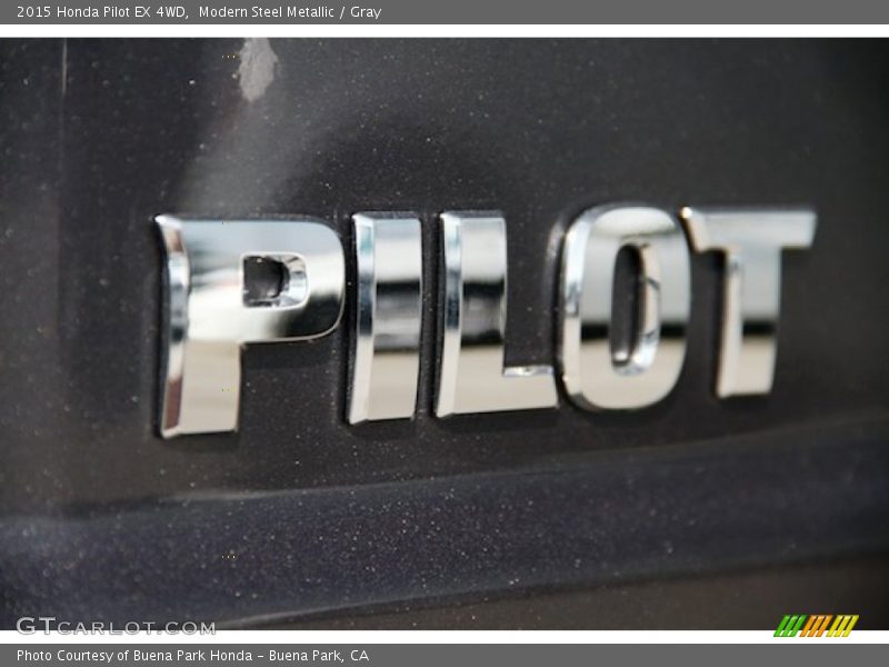 Modern Steel Metallic / Gray 2015 Honda Pilot EX 4WD