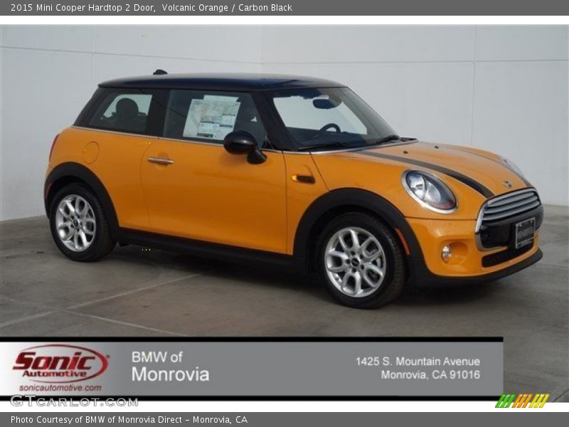 Volcanic Orange / Carbon Black 2015 Mini Cooper Hardtop 2 Door
