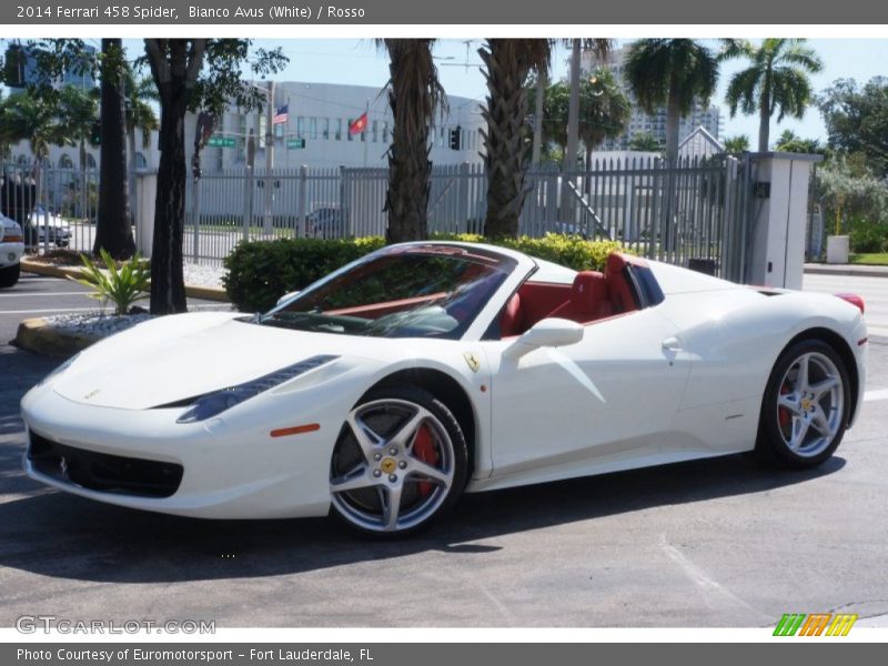  2014 458 Spider Bianco Avus (White)