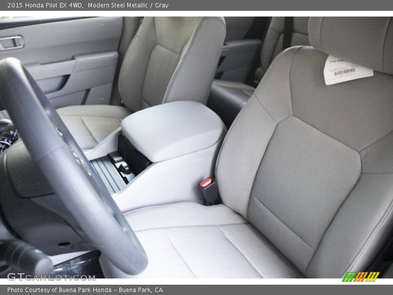 Modern Steel Metallic / Gray 2015 Honda Pilot EX 4WD