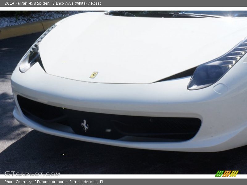 Bianco Avus (White) / Rosso 2014 Ferrari 458 Spider