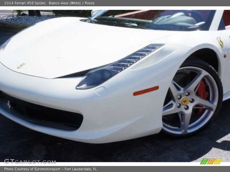 Bianco Avus (White) / Rosso 2014 Ferrari 458 Spider