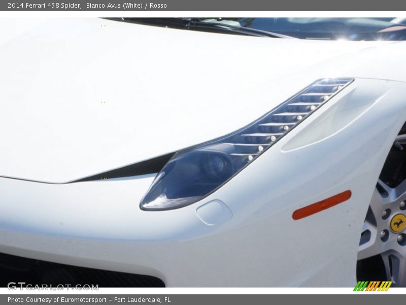 Bianco Avus (White) / Rosso 2014 Ferrari 458 Spider
