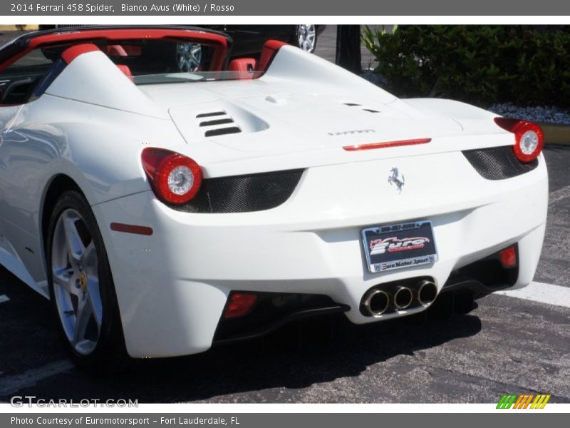 Bianco Avus (White) / Rosso 2014 Ferrari 458 Spider