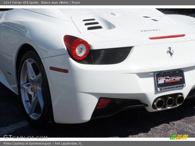 Bianco Avus (White) / Rosso 2014 Ferrari 458 Spider