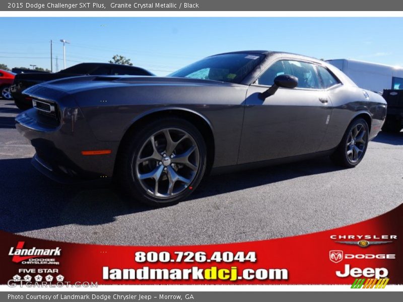 Granite Crystal Metallic / Black 2015 Dodge Challenger SXT Plus