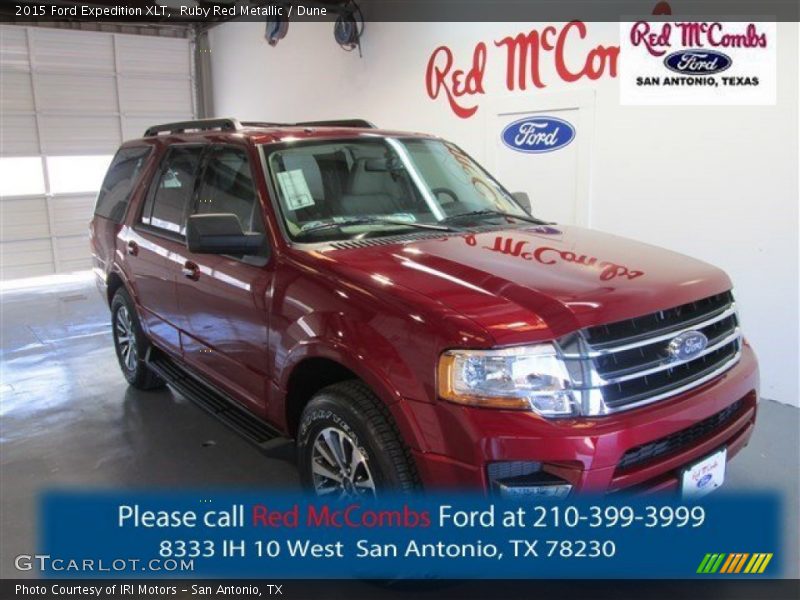Ruby Red Metallic / Dune 2015 Ford Expedition XLT
