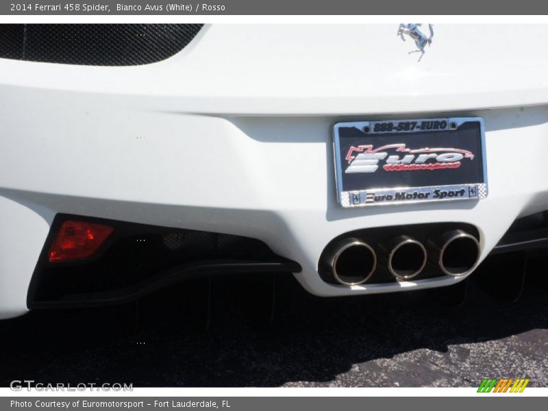 Bianco Avus (White) / Rosso 2014 Ferrari 458 Spider