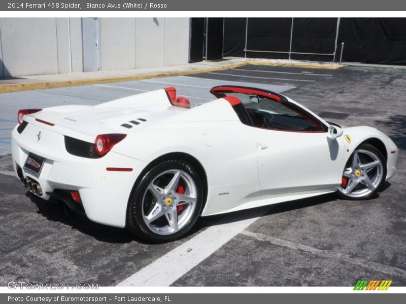 Bianco Avus (White) / Rosso 2014 Ferrari 458 Spider