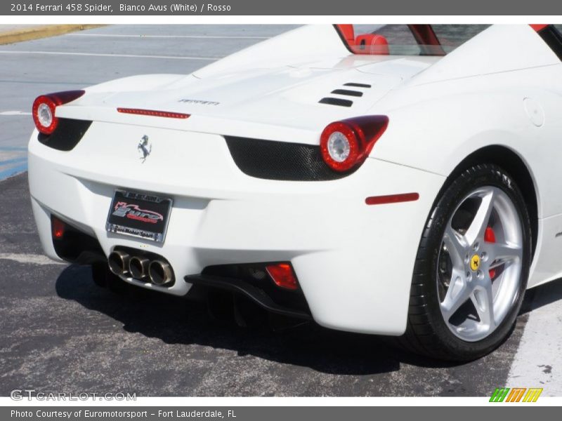 Bianco Avus (White) / Rosso 2014 Ferrari 458 Spider